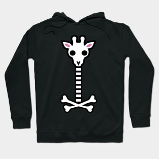 Psycho giraffe pirate skull Hoodie